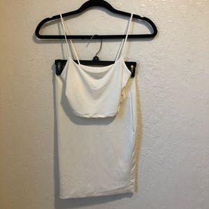 Fashion nova: white 2 piece set